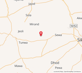 Map of Sulot, Rajasthan