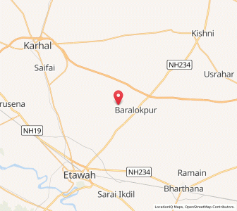 Map of Sultanpur Rahin, Uttar Pradesh