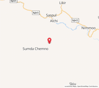 Map of Sumdah, Kashmir