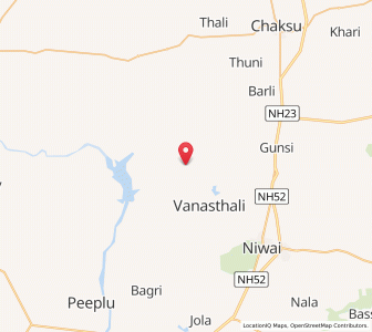 Map of Sunara, Rajasthan