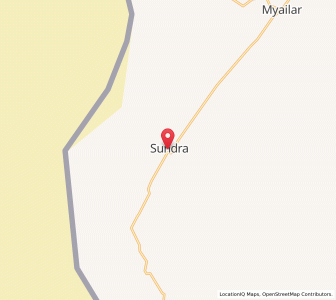 Map of Sundra, Rajasthan