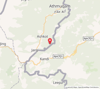 Map of Sunjoi, Kashmir