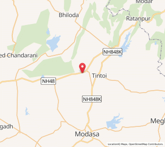 Map of Sunokh, Gujarat