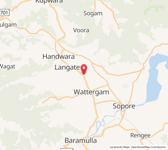 Map of Supar Naghom, Kashmir