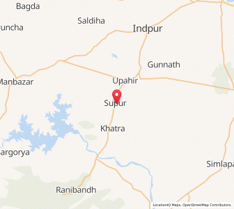 Map of Supur, West Bengal