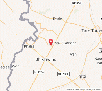 Map of Sur Singh, Punjab