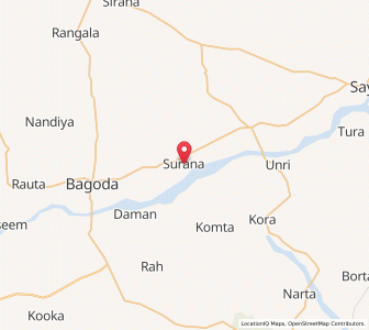 Map of Surana, Rajasthan
