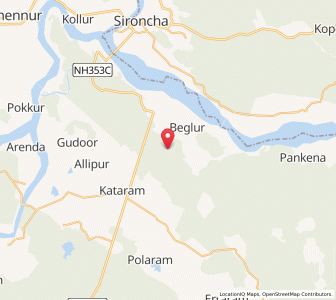 Map of Suraram, Andhra Pradesh