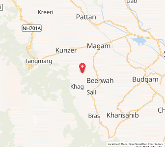 Map of Surash, Kashmir