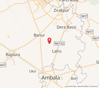 Map of Surat Manauli, Punjab