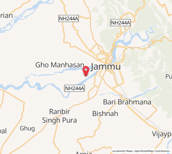 Map of Sure Chak, Kashmir