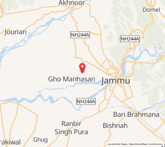 Map of Surora, Kashmir