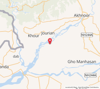 Map of Surwal, Kashmir