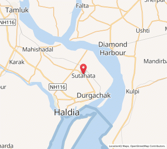 Map of Sutahata, West Bengal