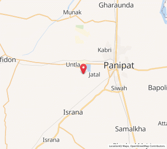 Map of Sutana, Haryana