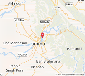 Map of Swamibagh, Kashmir