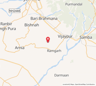 Map of Swankha Than Bawa, Kashmir