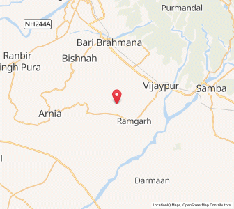 Map of Swankha, Kashmir