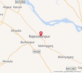 Map of Tacauna, Madhya Pradesh