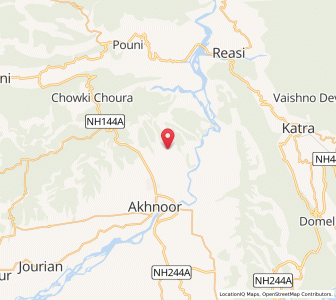 Map of Tacharwan, Kashmir