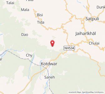 Map of Tachhyali, Uttarakhand