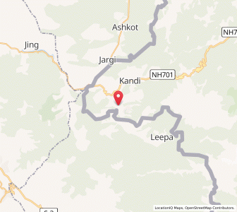 Map of Tad, Kashmir