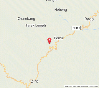 Map of Tado, Arunachal Pradesh
