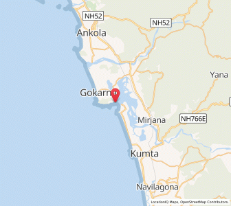 Map of Tadri, Karnataka