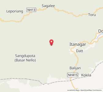 Map of Tagengs, Arunachal Pradesh