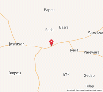 Map of Tahindesar, Rajasthan