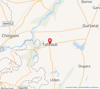 Map of Tahrauli, Uttar Pradesh