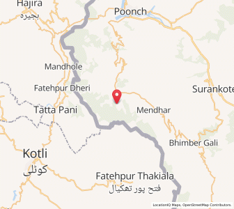Map of Taia, Kashmir