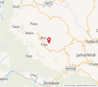 Map of Tail, Uttarakhand