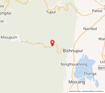 Map of Tairenpokpi, Manipur
