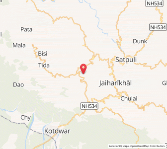 Map of Tairi, Uttarakhand