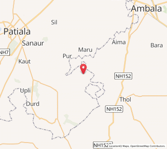 Map of Tajalpur, Punjab