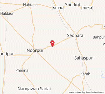 Map of Tajpur, Uttar Pradesh