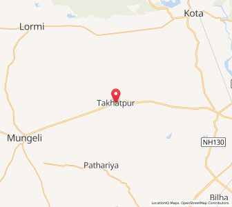 Map of Takhatpur, Chhattisgarh