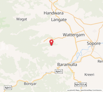 Map of Takia Kama Shah, Kashmir