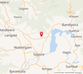 Map of Takia Khan Muhammad, Kashmir