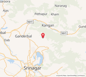 Map of Takia Sangrish, Kashmir