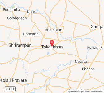 Map of Taklibhan, Maharashtra