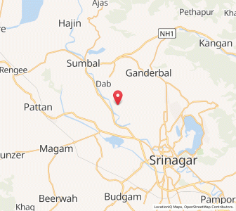 Map of Takunwaripura, Kashmir