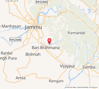 Map of Talab Data, Kashmir
