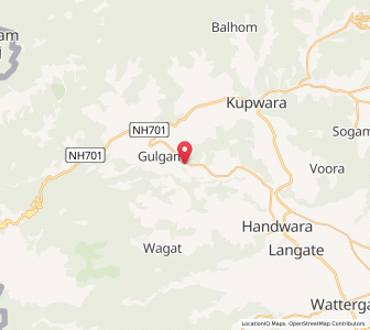 Map of Talawar, Kashmir