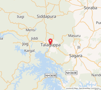 Map of Talguppa, Karnataka