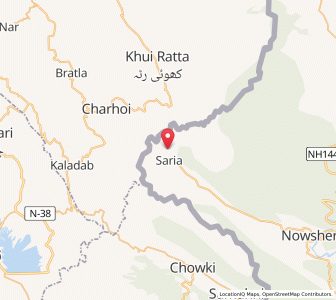 Map of Talkea, Kashmir