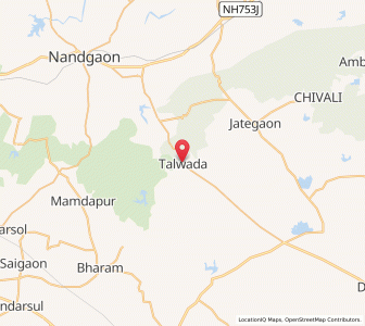 Map of Talvad, Maharashtra