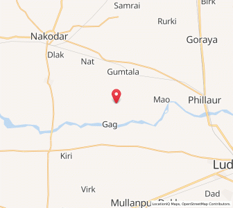 Map of Talwan, Punjab