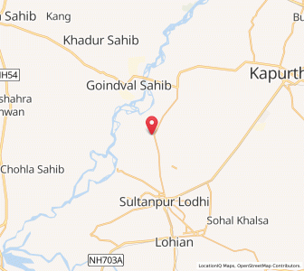 Map of Talwandi Chaudhrian, Punjab